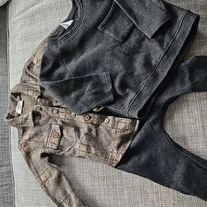3 piece boy Zara and 1+ in the family outfit